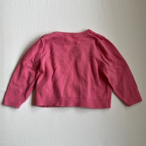 Carter's Baby Girl Pink Cardigan Sweater Size 6 Months - Picture 3 of 3